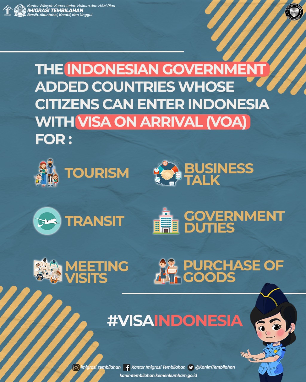 Updated List Of Countries of Visa On Arrival For Tourism Purpose